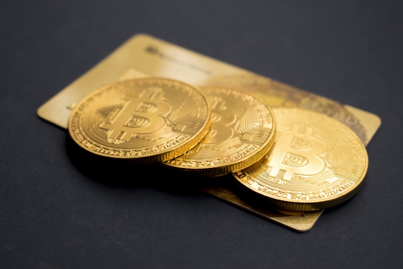 Physical cryptocurrency coins.